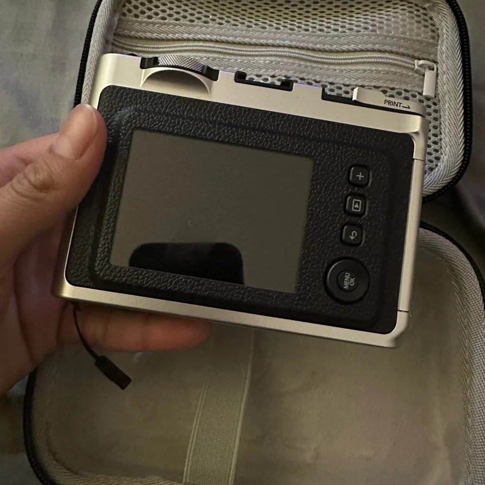 Fujifilm Instax Mini Evo Hybrid Camera - Black and Silver